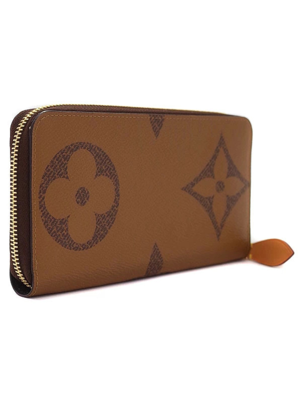 Louis Vuitton Monogram Zipper Long Zippy Wallet Reverse Giant Round